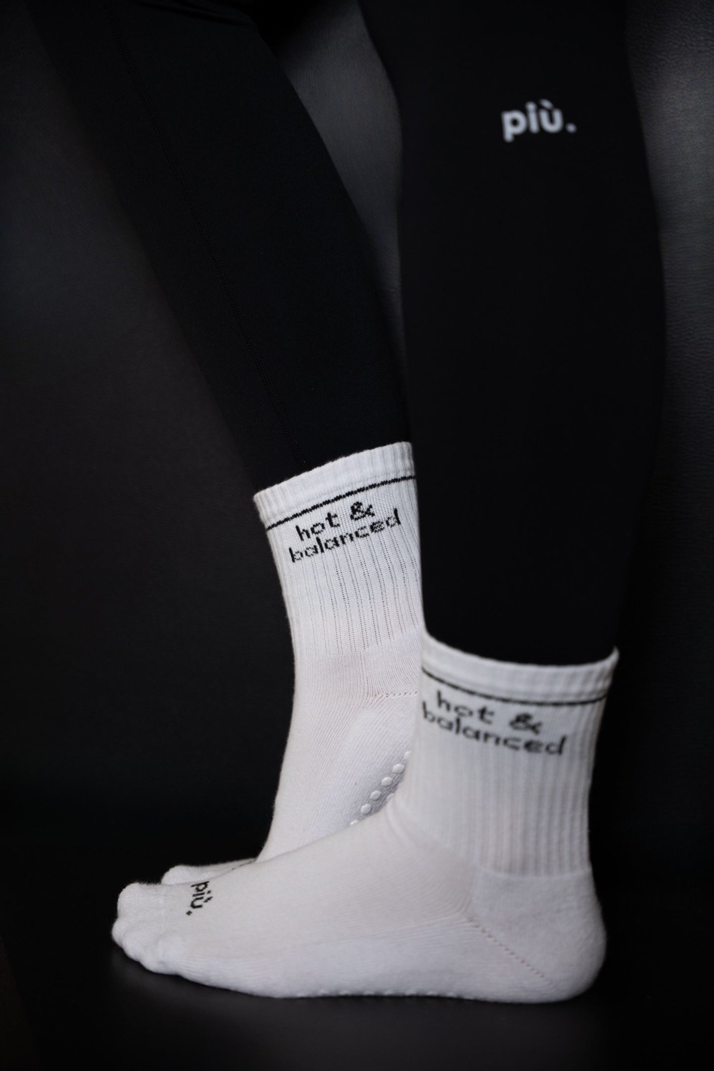 Quarter Pilates Socks Quote