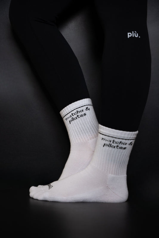 Quarter Pilates Socks Quote
